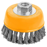 Tolsen M10 Industrial Cup Twist Wire Brush 75mm - 77587 icon