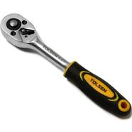 Tolsen Quick Release Reversible Socket Ratchet Wrench 1/4 Inch Square Drive Industrial Series - Model : 15118