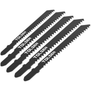 Tolsen T111C Jigsaw Blades Set 100mm 8tpi Wood Industrial 5pcs - 76801