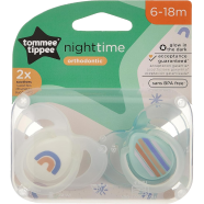 Tommee Tippee Closer To Nature Night Soother 6-18 Months, Pack of 2