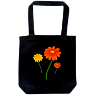 Top Handle Tote Canvas Bag With Zipper (BF-071)