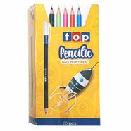 Top Pencilic BallPoint Pen Black Ink - ( 20Pcs)