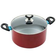 Topper Non Stick Glamour Casserole with Lid Red- 24 cm - 805015