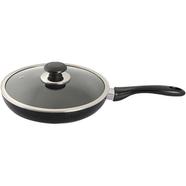 Topper Nonstick Fry Pan With Lid Black 24 Cm - TPR00341