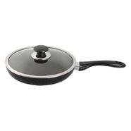 Topper Nonstick Fry Pan With Lid Black 24 Cm
