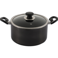Topper Nonstick Glamour Casserole with Lid Ash 24cm - TPR00267