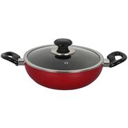 Topper Nonstick Karai With Lid Red 22 Cm - 80845