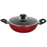 Topper Nonstick Karai With Lid Red 26cm - 80849