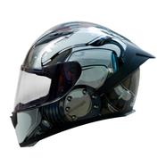 TORQ Legend Bot Helmets - Glossy Grey And Black
