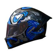 TORQ Legend Twisted Helmets - Glossy Blue Black