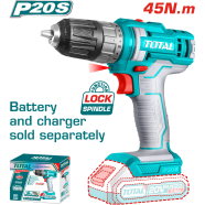 Total TDLI200515 Lithium-Ion Cordless Drill (20V) - W(B/C)