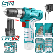 Total TOSLI23022 Lithium-Ion Impact Drill Combo Kit (12V) 