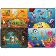 Town Store Mixed Series 2 - 24 Pieces Jigsaw Puzzles Duplex Paper Board for Kids Educational Brain Teaser Boards Toys (4 Packs) image