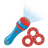 Toy torch light and projector with 3 discs, 24 images, create your own stories icon