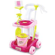 Toyshine Little Helper Cleaning Trolley Cart '35' with Many Cleaning Accessories
