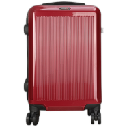 Travello Royal Zipper Luggage 20 Inch Dark Red - 988707