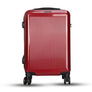 Travello Royal Zipper Luggage 20 Inch Dark Red - 988707