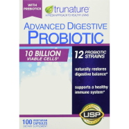 Trunature Advanced Digestive Probiotic 100 Capsules