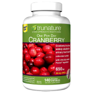 Trunature Cranberry 650mg (Healthy Urinary Tract)140 Vegetarian Capsules