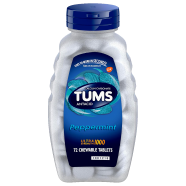 Tums Ultra Strength 1000 Peppermint Antacid Chewable - 72 Tablets