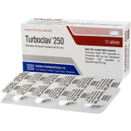 Turboclav 250 mg, 62.5 mg Tablet-4's Strip