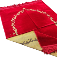 Turkish Plain One Color Design Jaynamaz Red Colour