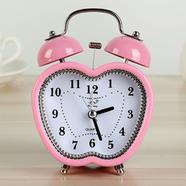 Twin Bell Alarm Table Clock Apple Retro Gonti Pink