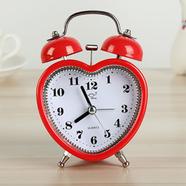 Twin Bell Alarm Table Clock Love Retro Gonti Red
