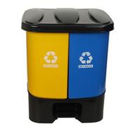 RFL Twin Paddle Bin 30L - Yellow And Royal Blue - 936052