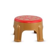 Two Color President Stool Sandal Wood And Red - 891188