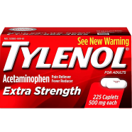 Tylenol Extra Strength 500mg Acetaminophen, Pain Reliever And Fever Reducer - 225 Tablets