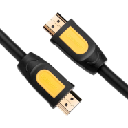 UGREEN 10129 HDMI Round Cable 2m (Yellow/Black) 