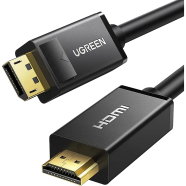 UGREEN 10202 DP Male to HDMI Male Cable 2m (Black) DP101