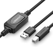 UGREEN 10362 USB 2 A Male to B Male Active Printer Cable 15m (Black) 