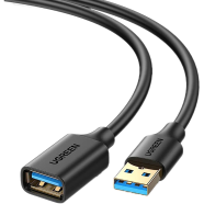 UGREEN 10373 USB 3 Extension Male Cable 2m (Black) image