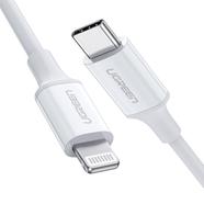 UGREEN 10493 USB-C to Lightning M/M Cable Rubber Shell 1m (White) 