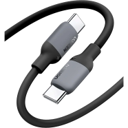 UGREEN 15285 USB-C to USB-C Silicone Fast Charging Cable Black 2m US563