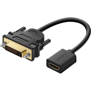 UGREEN 20118 DVI Male to HDMI Female Adapter Cable 22cm (Black) 20118