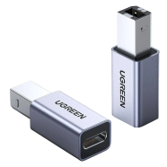 UGREEN 20120 USB2.0 USB-C/F to USB2.0 B/M Adapter Aluminum Case US382