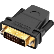 UGREEN 20124 DVI 24 Plus 1 Male to HDMI Female Adapter (Black) 20124