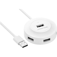 UGREEN 20270 USB 2.0 Hub 4 Ports 1m (White) CR106