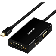 UGREEN 20418 Mini DP to HDMI/VGA/DVI Converter (Black) MD114