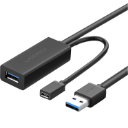 UGREEN 20826 USB 3.0 Extension Cable 5m (Black) US175
