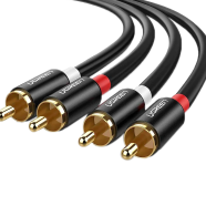 UGREEN 2RCA Male to 2RCA Male Cable 1.5m (Black) AV104 - 10517 image