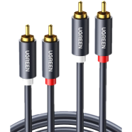 UGREEN 30747 2RCA Male to 2RCA Male Cable 1m (Black) AV104