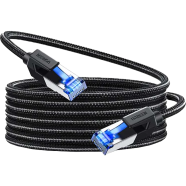 UGREEN 30799 Cat8 Pure Copper Ethernet Cable Braided 15m (Black) NW153