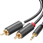 UGREEN 3.5mm Male to 2 RCA Male Audio Cable 10m (Gray) AV102 - 10514