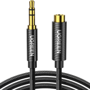 UGREEN 3.5mm Male to 3.5mm Female Extension Cable 1.5m (Black) AV118 - 10593