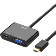 UGREEN 40744 HDMI to VGA plus HDMI Converter image