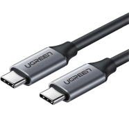 UGREEN 50751 USB 3.1 Type C Male to Type C Male Cable Nickel Plating Aluminum Shell 1.5m (Gray) US161